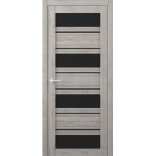 Дверь межкомнатная ALBERO West МОНТАНА Графит, стекло черное Дверь межкомнатная ALBERO West МОНТАНА Графит, стекло черное